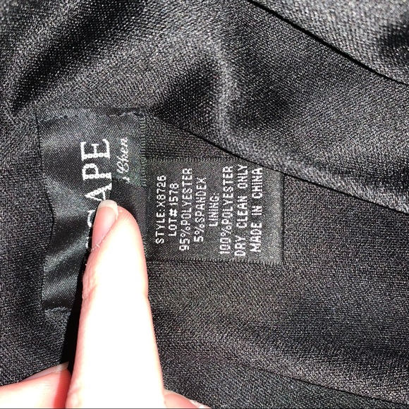 Xscape Black and Red Ladies Blazer Jacket Size 8 - Picture 14 of 16